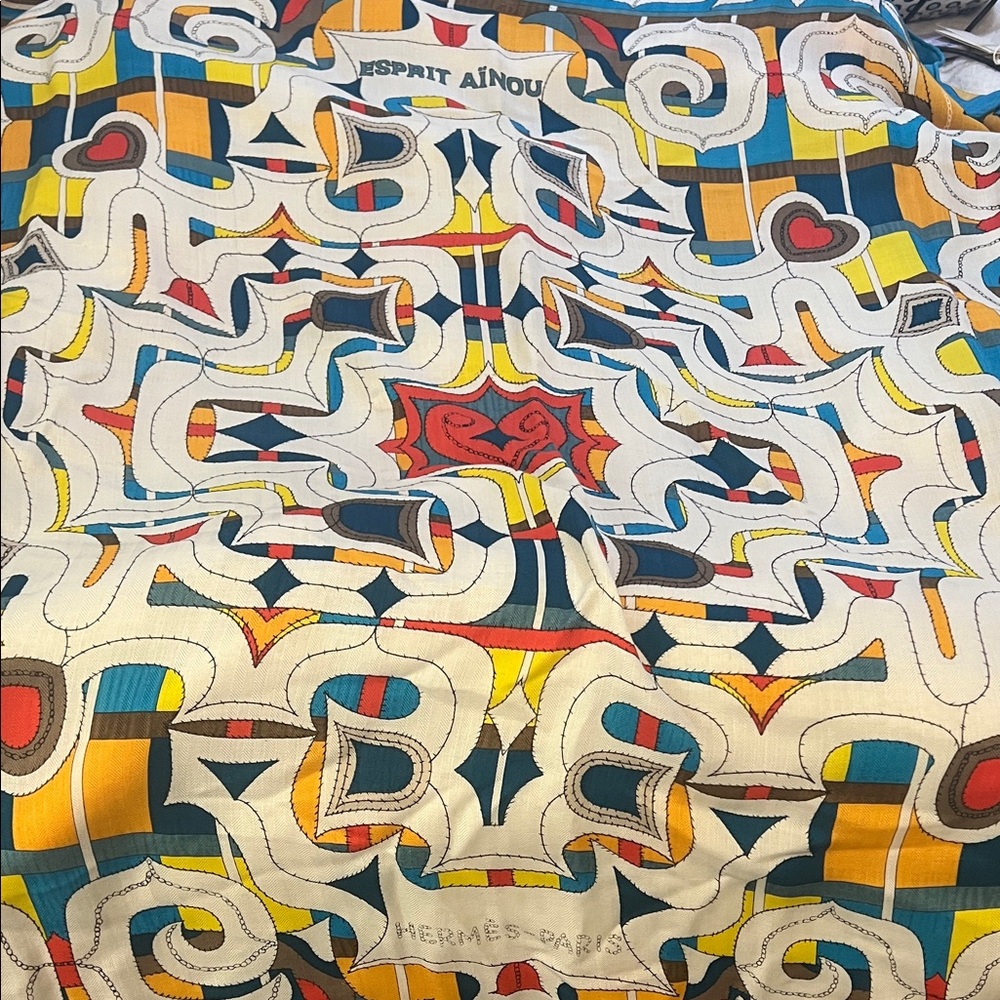 Hermes Esprit Aïnou Silk Scarf